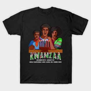 Kwanzaa Kinara Candles T-Shirt